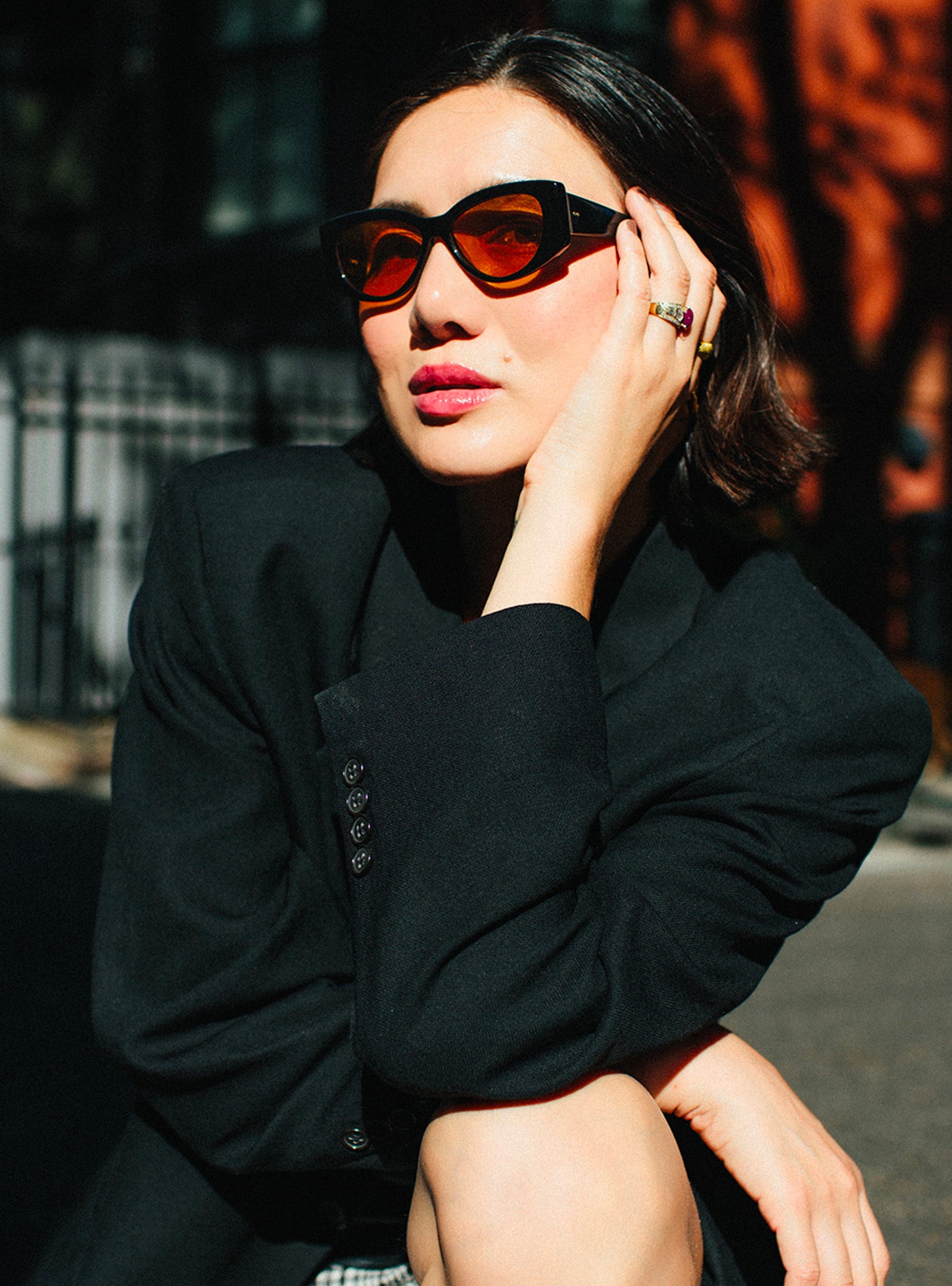 Dior Spirit 2 52mm Cat Eye Sunglasses - Black | ModeSens